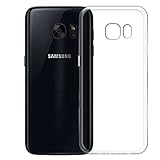 Natural Tactility Slim Thin Soft TPU Clear Crystal Shock Absorbing Rubber Case Cover Compatible with Straight Talk/TracFone/Net10 Samsung Galaxy S7 SM-G930VL Cellphone