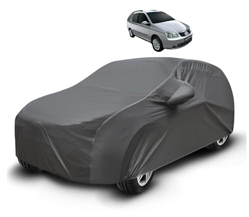 Image of Auto Hub Waterproof Car Cover Compatible with Tata Indigo Marina with Mirror Pockets, Soft Cotton Lining, Indigo Marina Car Cover Waterproof, Grey