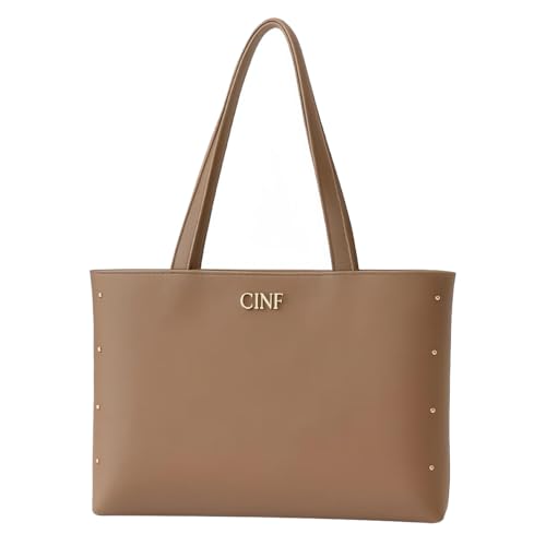 Bolsa Sacola Grande De Ombro Feminina Alça Resistente (Amêndoa)