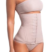 TRIFIL Cinta Modeladora Espartilho Reduz Medidas Alta Compressão Sem Costura, Macadâmia, GG