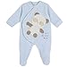 Chicco Tutina Pigiamino ciniglia Color Azzurro con Orsetto, 1 Mese - 50 cm