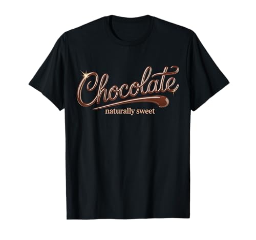 Chocolate Naturally Sweet Tee Black Woman T-Shirt