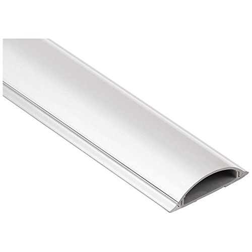 Hama Chemin de câble (en PVC, Semi-Circulaire, 100 x 7 x 2,1 cm) Blanc