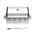 Flintex 30 Inch Built-in BBQ Gas Grill (NG/LPG Convertible), 4-Burner Outdoor Kitchen Gas/Propane Grill with Griddle Combo, Stainless Steel Built-in Outdoor BBQ Grill for Outdoor Kitchen
