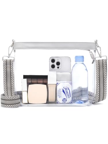 Image of Clear Bag for Stadium Events, Clear Purse for Women Crossbody Bag Stadium Approved for Concerts Sports Festivals