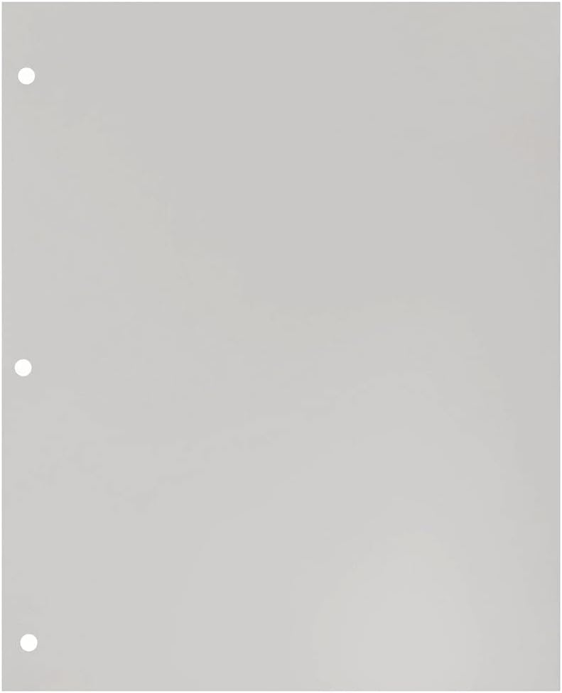 JAM PAPER Laminated Two Pocket Glossy 3 Hole Punch School Folders - Letter Size - High Gloss Silver - 6/Pack