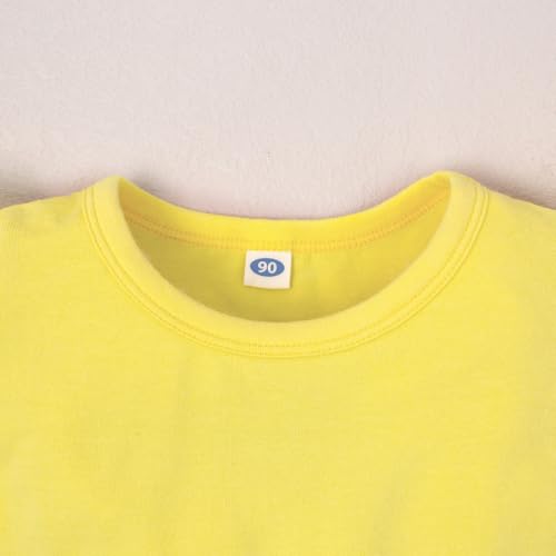 Image of Magic Park 1-14Y Toddler Ruffle T Shirt Girls Solid Color Blouse Kids Girl Short Long Sleeve Tops Casual Tee