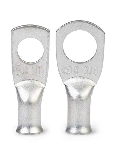 Lawrence Marine 4 AWG Tinned Marine UL Stamped Lugs, 5/16