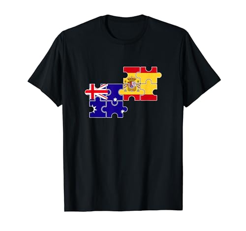 Australia España Bandera Español Australiano Camiseta