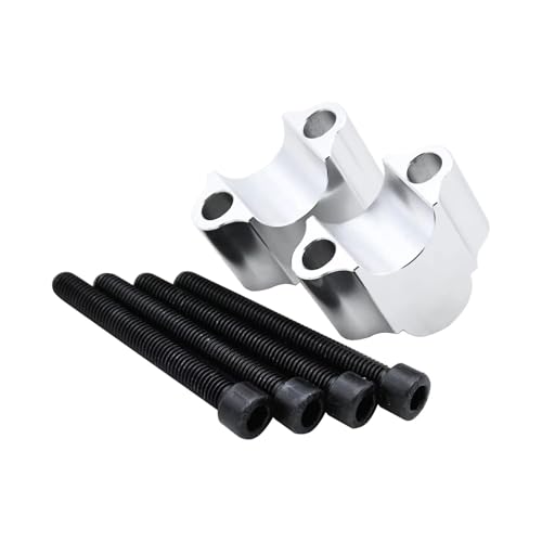 Rehausseur guidon moto 22mm argent pour Honda CBR 250 300 500