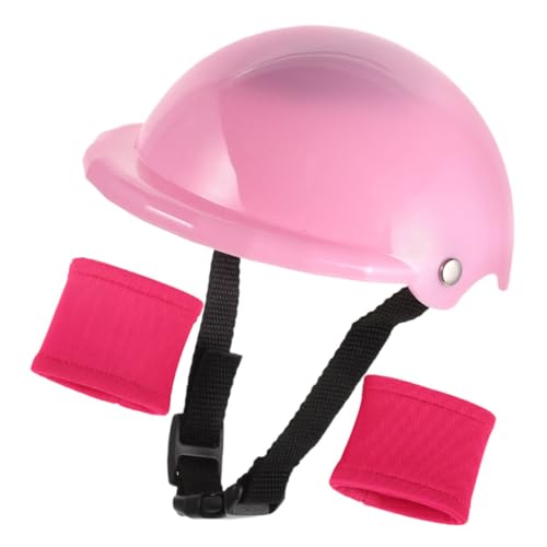 HEMOTON 1 Set Docka Dekorativ Cykelhjälm Snygg Minidocka Sporthjälm Snygg Cykelhjälm För Dockor Rollspelsdockahjälm