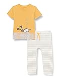 NAME IT Baby Boys NBMFREDDI SS TOP Set T-Shirt & Hose, Ochre, 86