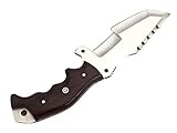 Poshland Knives TR-1214 CUSTOM HANDMADE J2 TRACKER KNIFE- BROWN MICARTA HANDLE