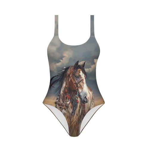 Image of Uourmeti Girls' One-Piece Swimwear Halter Bathing Suit Big Kids Summer Beach Swim Suits Swimming Wear