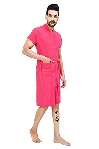 Image of Terry Men Bath robe Fit Upto 42 inches Rani