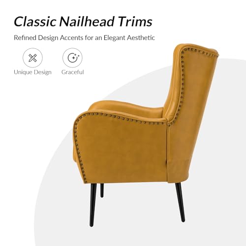 Sillón Plegable Amarillo con Piel Sintética miniatura 6