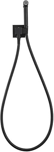 REPLYSAT Bath Toilet Bidet Sprayer Set Matte Black Hot and Cold Sprayer Bathroom Bidet Faucet