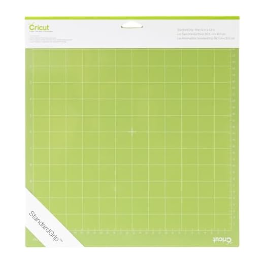 Cricut StandardGrip Machine Mats 12in x 12in, Reusable Cutting Mats for Crafts with Protective Film,Use with Cardstock, Iron On, Vinyl and More, Compatible with Cricut Explore & Maker (2 Count) ,Green