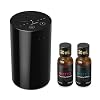 Airversa AN8 Waterless Essential Oil Diffuser Starter Kit, Black