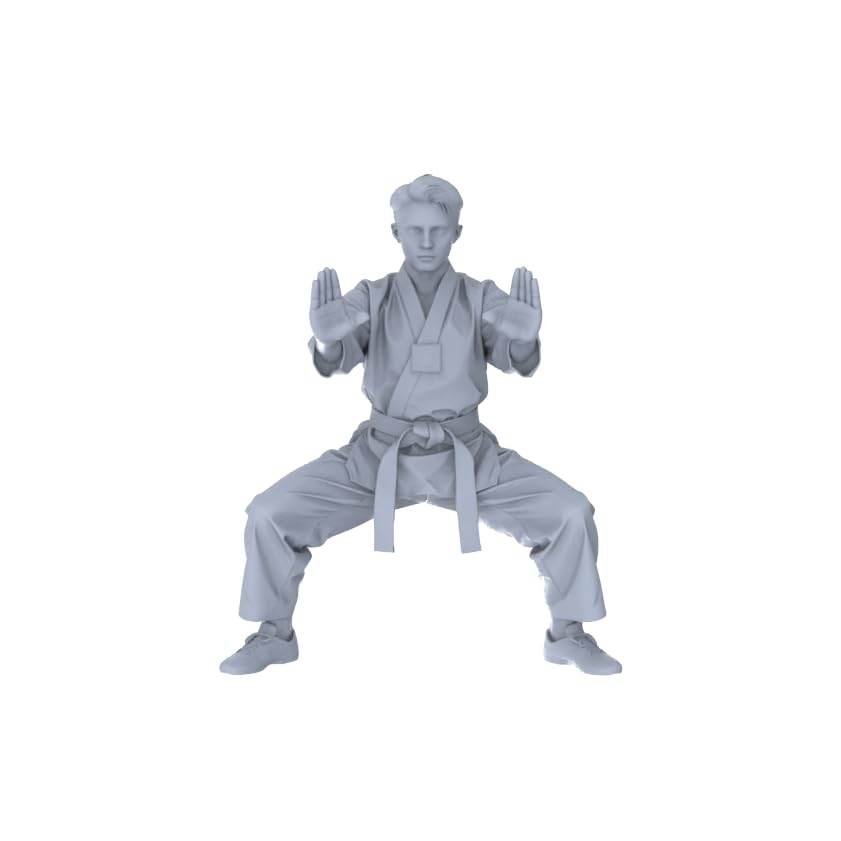 MRY-SFW LYTR87150 1/87 Karate Practitioners 4PCS Unpainted miniatura 5