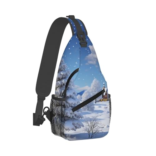 Sling bag para mujer y hombre con diseño navideño miniatura 7