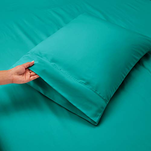 Image of Hearth & Harbor Extra Deep Pocket Twin XL Sheets - 3 Piece Hotel Luxury Twin XL Sheet Set Fits Up to 24 inch Mattress - Soft Luxury Twin XL Bed Sheet Set - Soft & Breathable, Twin XL, Teal