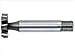 Dormer C820405 Shank Woodruff Cutter, Plug Chamfer 3.18 mm, Bright Coating, High Speed Steel, 15.88 mm Head Diameter, 10 mm Flute Length