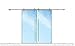CRL LSWM6BS Brushed Stainless Laguna Series Wall Mount Bi-Parting Slider Kit
