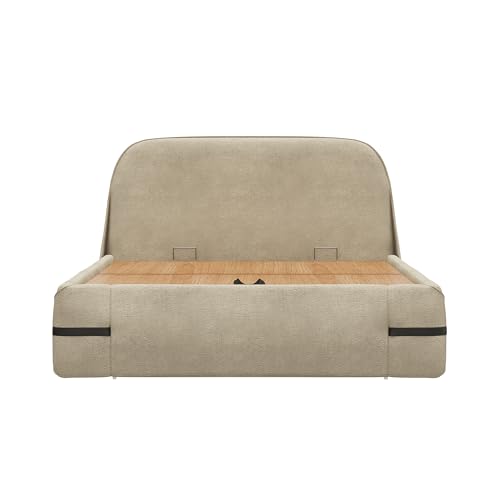 Image of Wakefit Hibernis Queen Size Hydraulic Storage Upholstered Bed