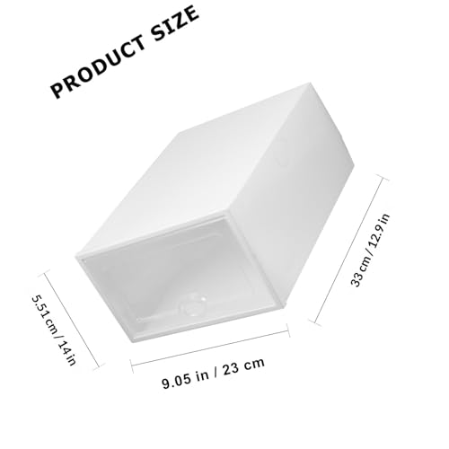 Boîtes de rangement BETOOKY pour chaussures blanches style simple - 3