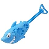 漫画高圧プルアウトサメ水鉄砲ワニイルカカクレクマノミ夏のビーチ漂流水鉄砲、水スクワッターのおもちゃ | 水のおもちゃ 魚のおもちゃ スクワーター,漫画スクワーター高圧、サメワニ夏水スプリンクラー、屋外スイミングプール用ビーチおもちゃ
