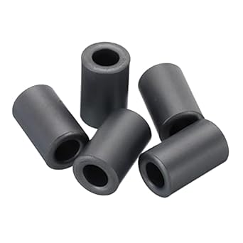QUARKZMAN 5 stuks ringkernen, 24 x 42 x 16 mm, ijzer, ferriet, ringdikte, transformator, stabilisatie, signaaloverdracht, elektromagnetisch, storing, zwart