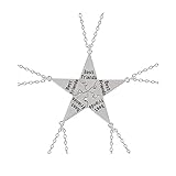 Yocoyee Multi Puzzles Best Friends Forever Necklaces Engraved Heart BFF Pendant Set Friendship Necklaces Gifts-5 Puzzls