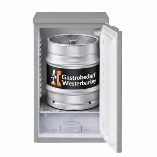 Fassbierkühlschrank in Silber für Keg Fässer bis max. 30l