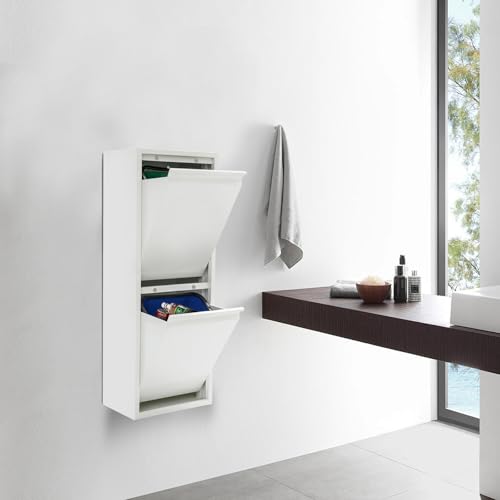 Gabinete Basurero Rectangular con 2 Canecas, 15 Galones miniatura 2