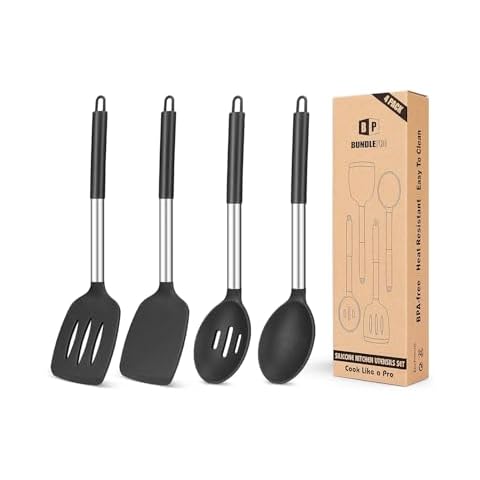 BUNDLEPRO Silicone Utensils Set for Cooking Cover