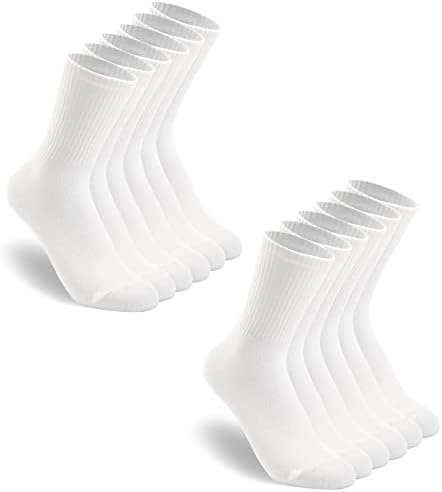 HAVE A TREE 3-6 Pack Womens Crew Lightweight Thin Casual Calf Socks Size 6-11 (H001-6W)