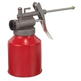Bidon d'huile moteur : sa petite buse permet de pénétrer dans les espaces étroits et de pulvériser avec précision. réservoir d'huile moteur