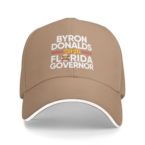 rayprint Byron-Donald's for Governor 2026 Hat Byron-Donalds Florida Cap Men Women Black