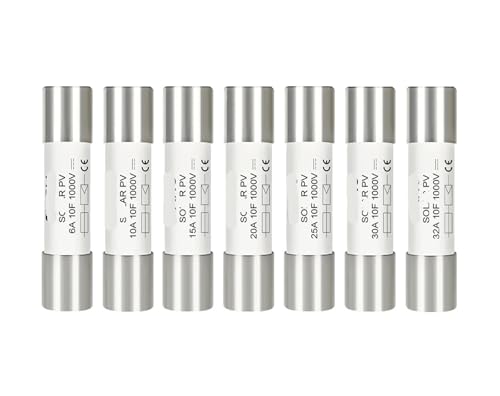 Fusible PV DC 1000V coupe-circuit pour éviter la surchauffe du système gPV - Lot de 5 x 15A