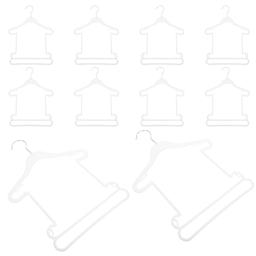OFFSCH Boy Girl Clothes Hangers Set of Plastic Hangers for Boy Girl's Outfits Easy-Clean Design Sturdy for Closet
