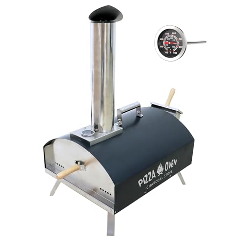 KT-THERMO-Wood-Fired-Pizza-Oven-Portable-Min-Pizza-Oven-for-Outdoor-Cooking-Includes-Pizza-Grill-Pizza-Peel-and-Pizza-Stone KT THERMO Wood Fired Pizza Oven Portable Min Pizza Oven for Outdoor Cooking Includes Pizza Grill Pizza Peel and Pizza Stone