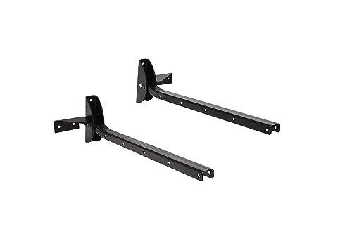 Sauvic Stendibiancheria da parete ribaltabile in acciaio galvanizzato di colore nero