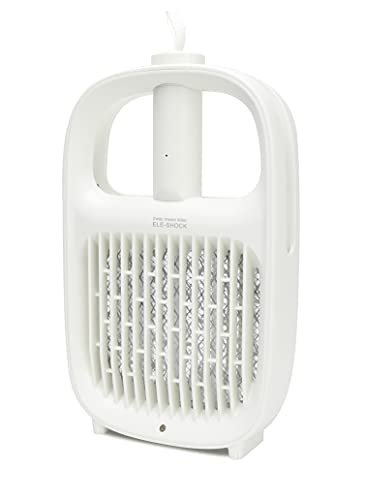 マクロス 電撃殺虫器 2way ラケット ＆ スタンド 室内虫除け 蚊 蝿 コバエ 退治 インセクトキラー エレショック MES-51（Amazon）