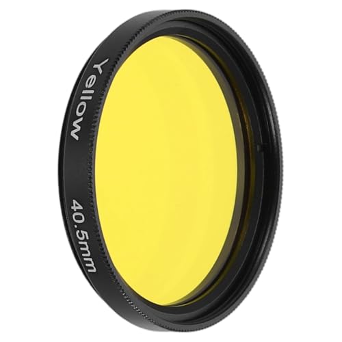 PATIKIL 40.5mm Lens Filter Full Color Filters Scratch Optical Resin Circular Screw-in Camera Lens Color Correcting Accessories for Camera Photography Lens, Yellow