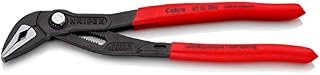 Knipex Cobra® ES Water Pump Pliers extra-slim grey atramentized, with non-slip plastic coating 250 mm (self-service card/blister) 87 51 250 SB