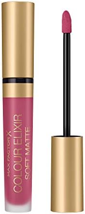Max Factor Colour Elixir Soft Matte, Rossetto Matte Lunga Durata Idratante, 20 Blushing Peony