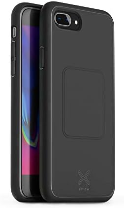 XVIDA Magnetic Ultra Slim Protective iPhone 8 Plus Phone Case (Designed for XVIDA Magnetic Wireless Chargers) - Black
