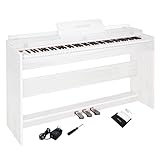 KIMFBAY 電子ピアノ 88鍵盤 ハンマーアクション鍵盤 木製 ピアノ アップライトピアノ Digital Piano 人気 88鍵 ペダル付き 電子 ピアノ 子供 初心者 MIDI対応