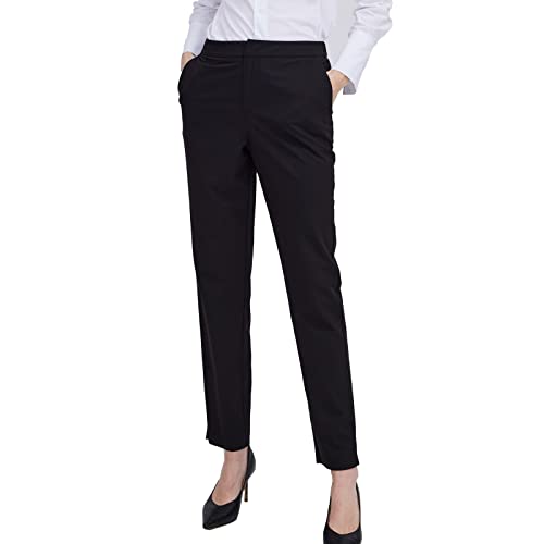 ASSUAL Women's Straight Leg Pants, Business Casual Trousers for Women